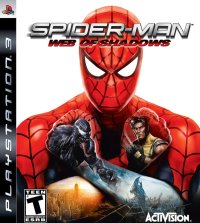 Spiderman Web of Shadows Playstation 3 US box art