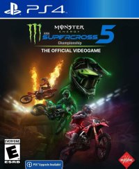 Monster Energy Supercross 5 Playstation 4 US box art