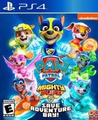 Paw Patrol: Mighty Pups Save Adventure Bay Playstation 4 US box art