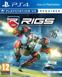RIGS Mechanized Combat League PAL Playstation 4 PAL box art