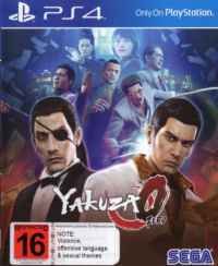 Yakuza 0 PAL Playstation 4  box art