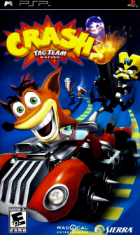 Crash Tag Team Racing PSP US box art