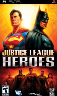 Justice League Heroes PAL PSP PAL box art