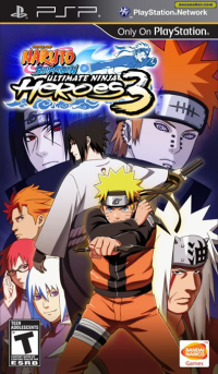 Naruto Shippuden: Ultimate Ninja Heroes 3 PSP  box art