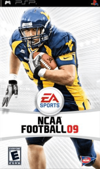 NCAA Football 09 PSP  box art