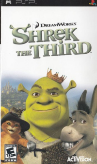 Shrek the Third PAL PSP PAL box art