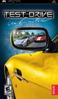 Test Drive Unlimited PAL PSP PAL box art