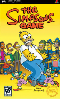 The Simpsons Game PSP US box art