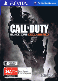Call of Duty Black Ops Declassified Playstation Vita US box art
