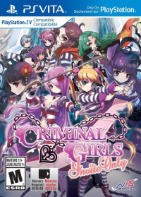 Criminal Girls Invite Only PAL Playstation Vita PAL box art