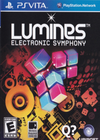 Lumines Electronic Symphony Playstation Vita US box art