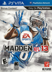 Madden NFL 13 Playstation Vita US box art