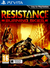 Resistance: Burning Skies PAL Playstation Vita PAL box art