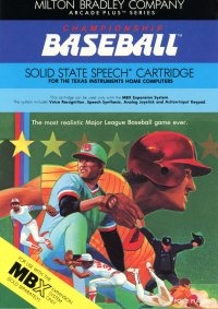 Championship Baseball TI-99 US box art