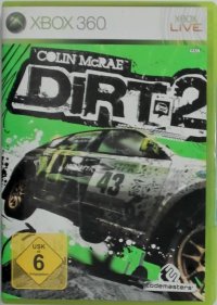 Colin McRae Dirt 2 PAL Xbox 360  box art