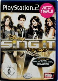 Disney Sing it: Pop Party PAL Playstation 2  box art