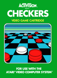 Checkers Atari 2600  box art