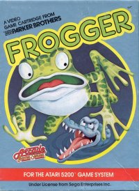 Frogger Atari 5200 US box art