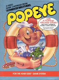 Popeye Atari 5200 US box art