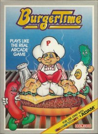 Burgertime Colecovision US box art