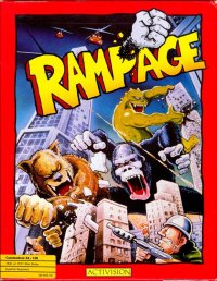Rampage Commodore 64 US box art