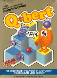 Q*bert Intellivision  box art