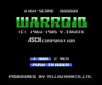 Warroid JP MSX  box art