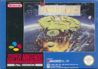 Populous Super Nintendo US box art