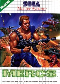 MERCS PAL Sega Master System PAL box art