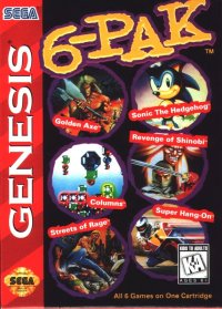 6-Pak Sega Genesis US box art