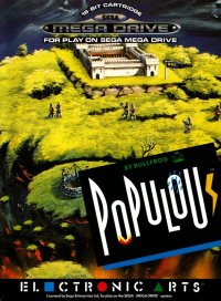 Populous JP Sega Mega Drive JP box art