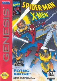 X-Men PAL Sega Mega Drive PAL box art